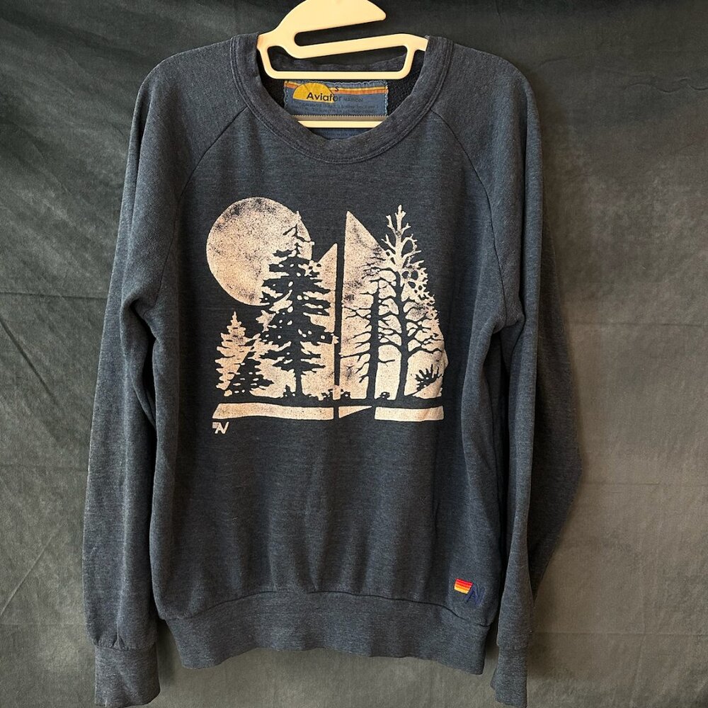 Aviator Nation Blue Crewneck